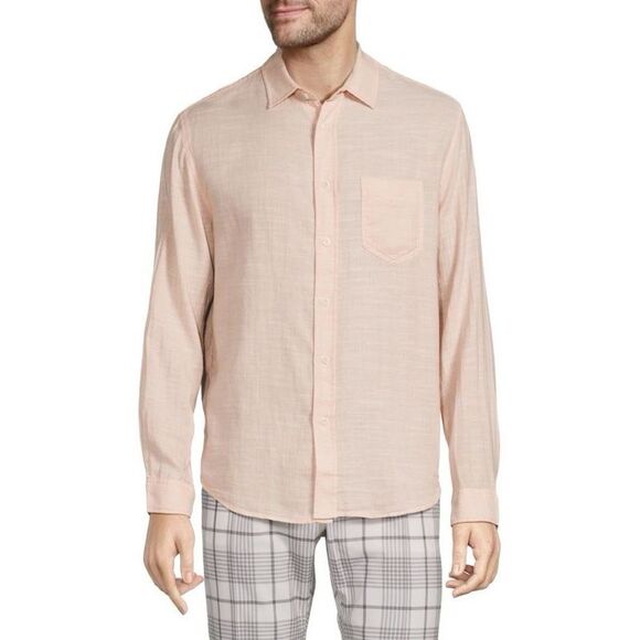 Rails NWT Wyatt Solid Shirt Peach Large - Picture 2 of 6